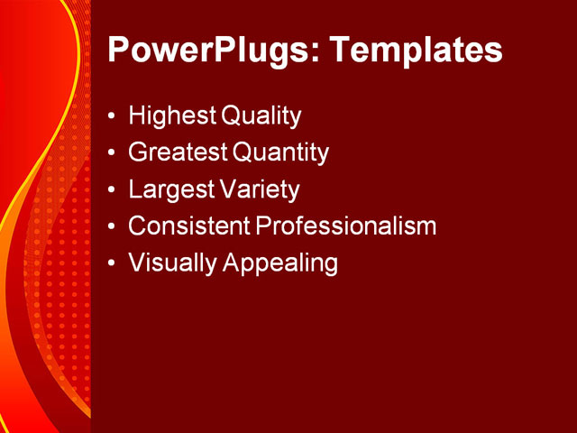 PPT Template - abstract, red, background - Text Slide
