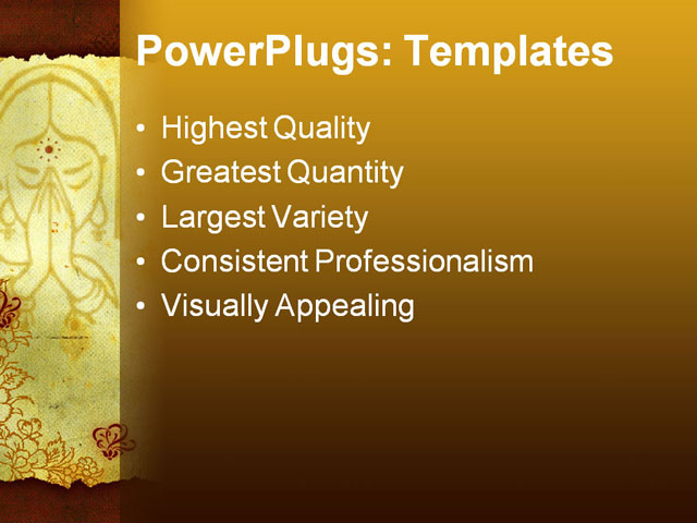 PPT Template - middle, east multi, layer - Text Slide