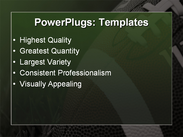 PPT Template - american, ball, field - Text Slide