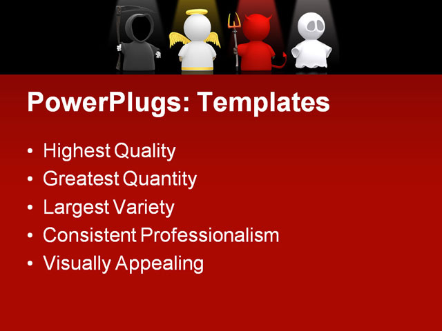 PPT Template - death, angel, devil - Text Slide