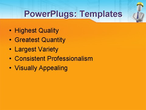 PPT Template - architecture, construction, business - Text Slide