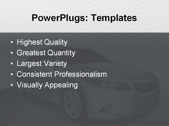 PPT Template - auto, automobile, car - Text Slide