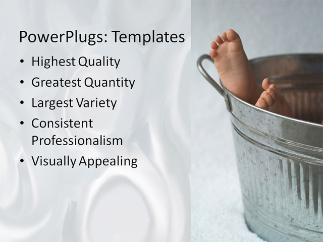 PPT Template - baby, feet, toddler - Text Slide
