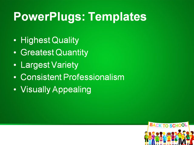 PPT Template - back to school, advertising, art - Text Slide