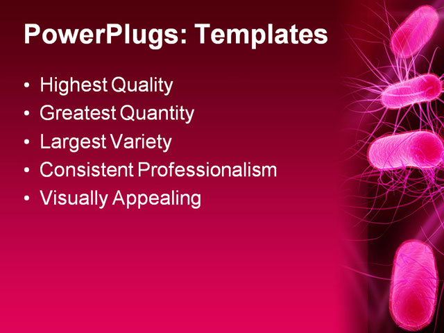 PPT Template - bacteria, abstract, attack - Text Slide