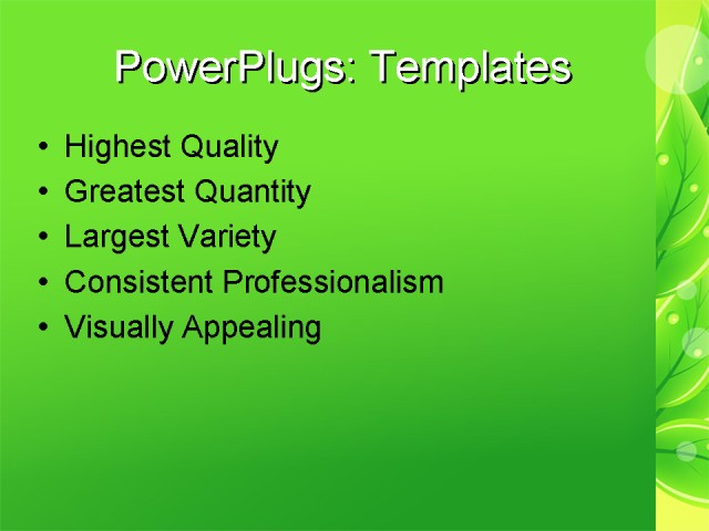 PPT Template - agriculture, garden, fresh - Text Slide