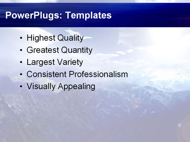 PPT Template - mountains, scenery, nature - Text Slide