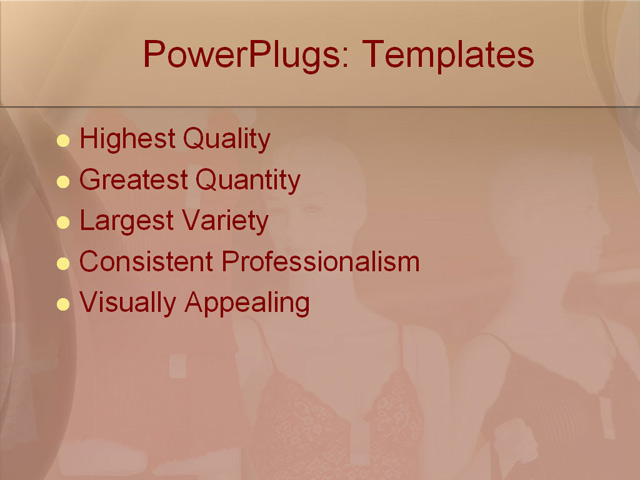 PPT Template - lingerie, underwear, fashion - Text Slide