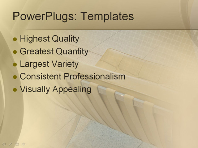 PPT Template - furniture, chair, indoors - Text Slide