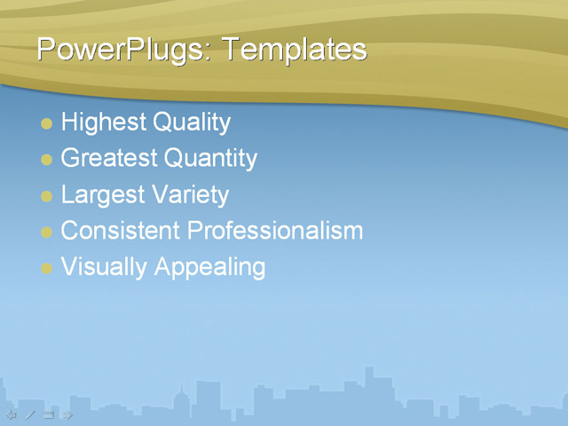 PPT Template - blue, light blue, cbd - Text Slide