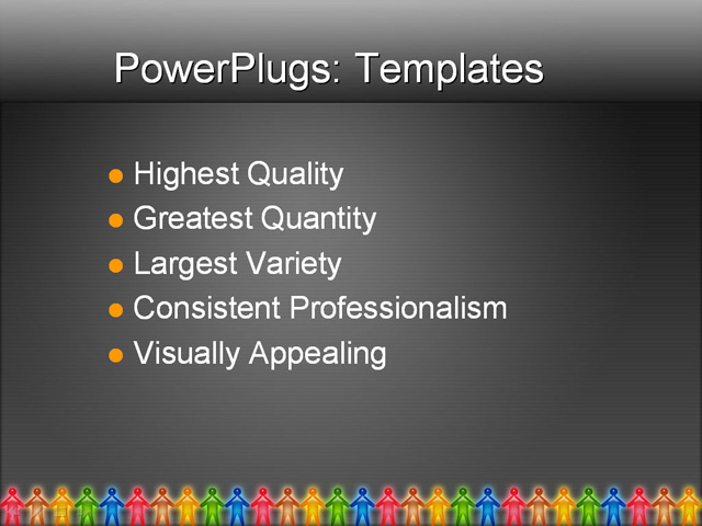 PPT Template - figures, male, female - Text Slide
