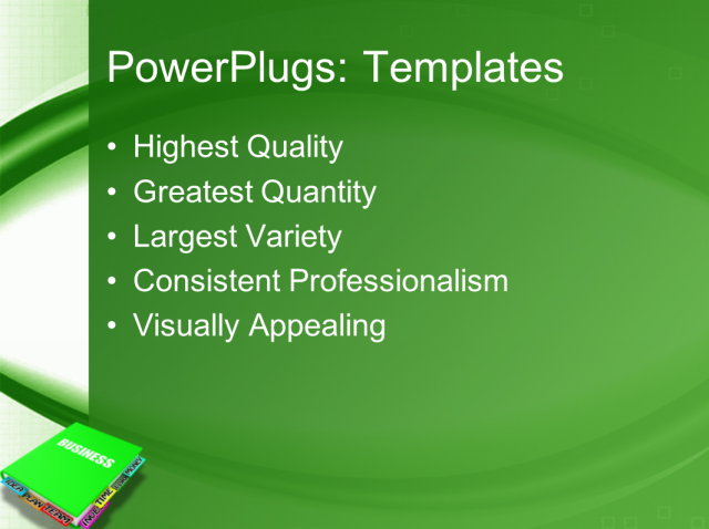 PPT Template - business, marketing, education - Text Slide