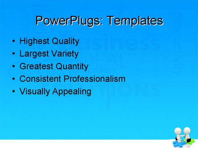 PPT Template - business, sales, puzzle - Text Slide