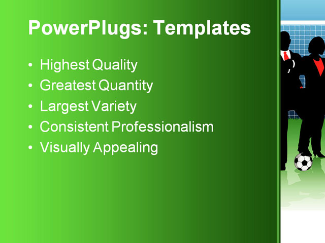 PPT Template - business, goal, ball - Text Slide