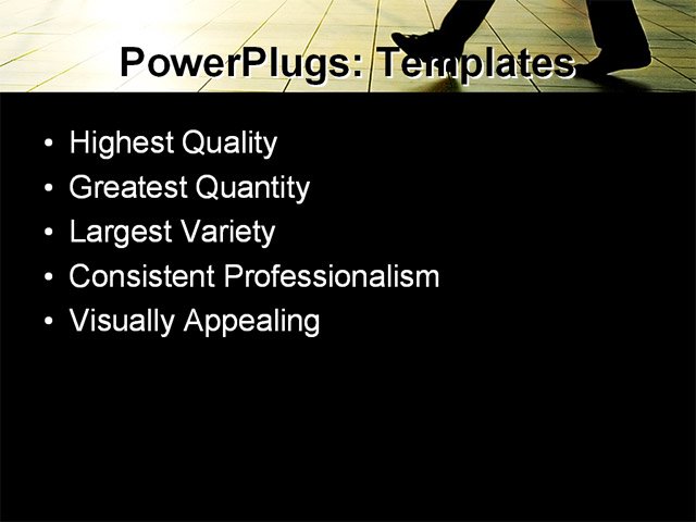 PPT Template - businessman walking, adults, architecture - Text Slide