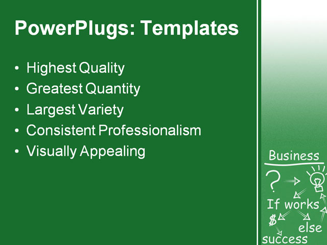 PPT Template - business plan, art, business - Text Slide