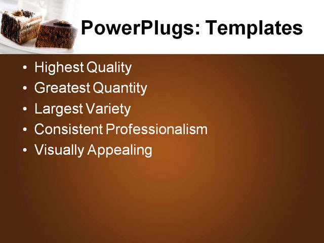 PPT Template - cake, bake, bakery - Text Slide