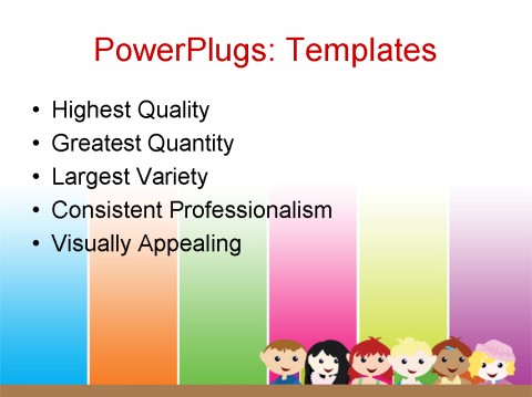 PPT Template - children, lifestyle, abstract - Text Slide