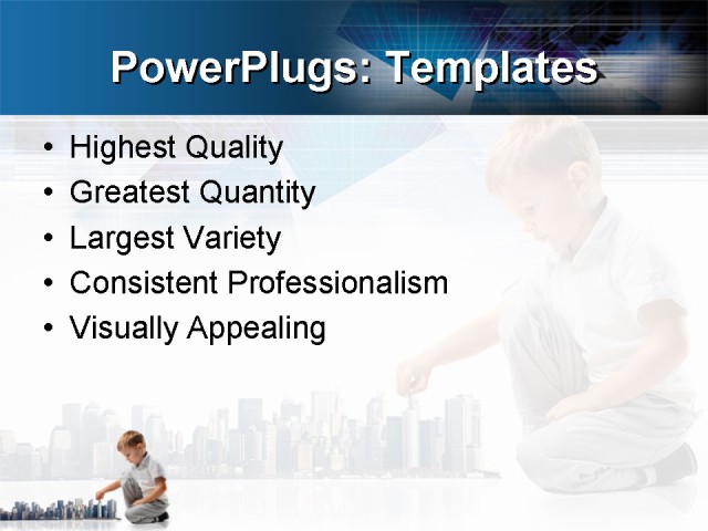 PPT Template - architecture, construction, finance - Text Slide