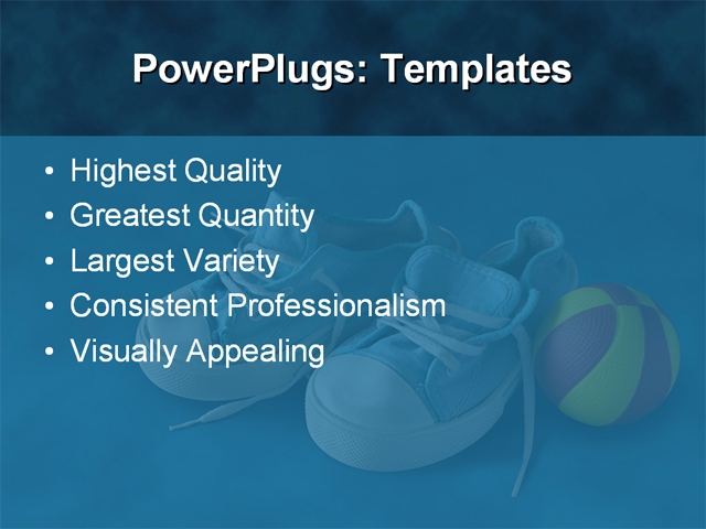 PPT Template - baby, background, ball - Text Slide