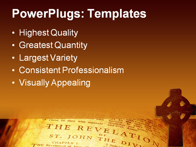 PPT Template - christian cross, according, ancient - Text Slide