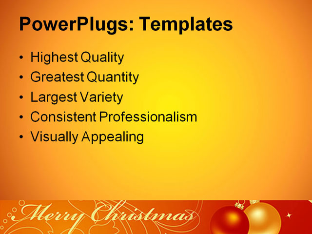 PPT Template - set christmas, backgrounds, abstract - Text Slide