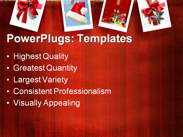 PPT Template - album, announcement, border - Text Slide