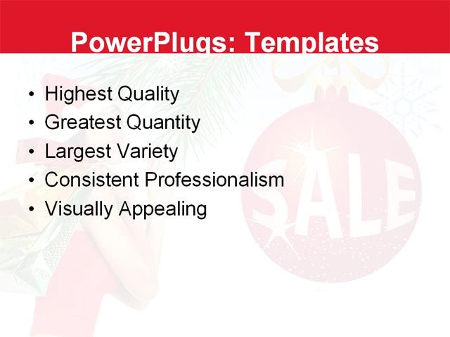 PPT Template - sales, people, lifestyle - Text Slide