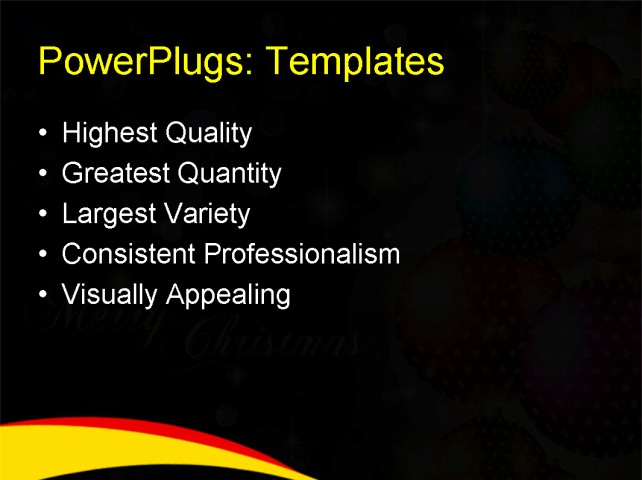 PPT Template - festival, event, abstract - Text Slide