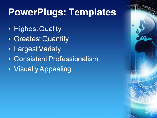 Powerpoint Template Global Communication Concept With Globe Sitting On Digital Surface 7809 Communication Powerpoint Template
