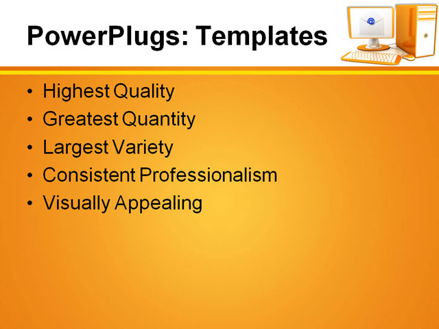 PPT Template - computer, white background, binary - Text Slide