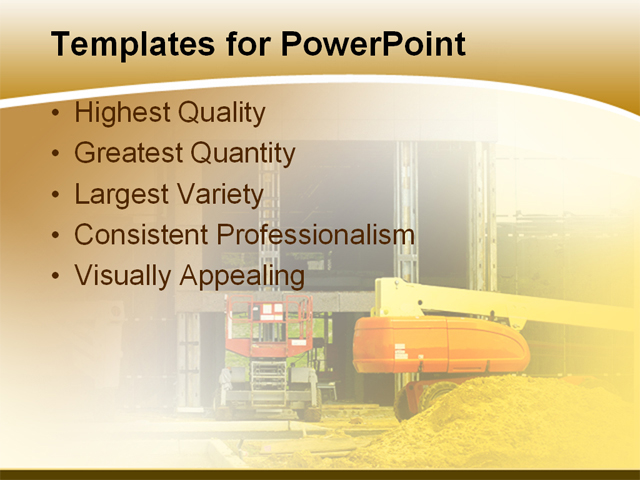 Image Of Building Construction Powerpoint Template Background Of Construction Building Powerpoint Templates Building Construction