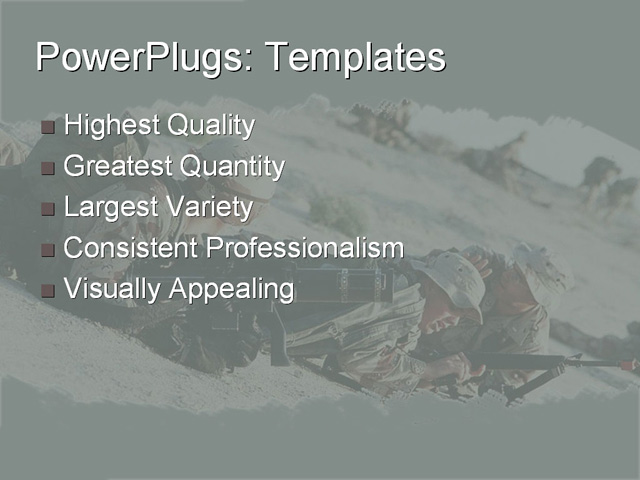 PPT Template - defense, defence, battle - Text Slide