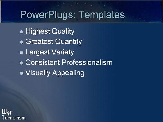PPT Template - war, terrorism, terorist - Text Slide