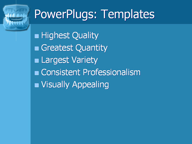 PPT Template - dental, dentures, dentistry - Text Slide