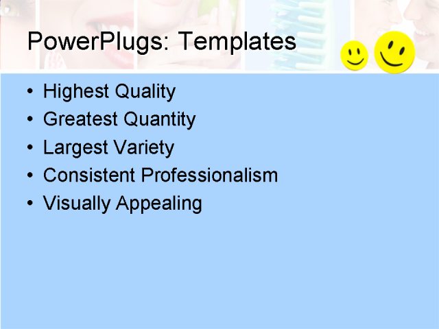 PPT Template - dental, medical, health - Text Slide