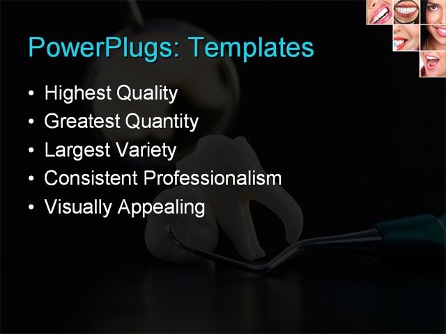 PPT Template - dental, medical, health - Text Slide