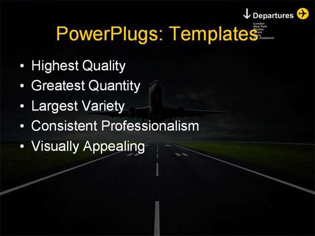 PPT Template - transportation, travel, cities - Text Slide