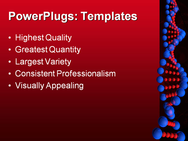 PPT Template - dna, abstract, anatomy - Text Slide