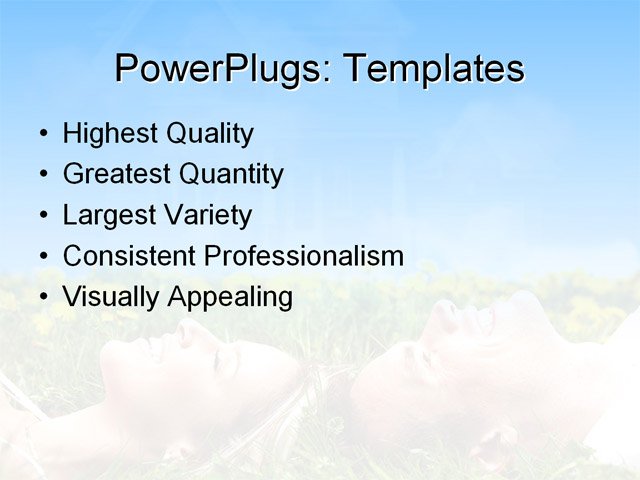 PPT Template - family, garden, leisure - Text Slide