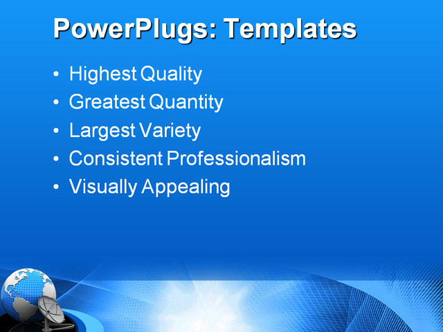 PPT Template - aerial, antenna, black - Text Slide