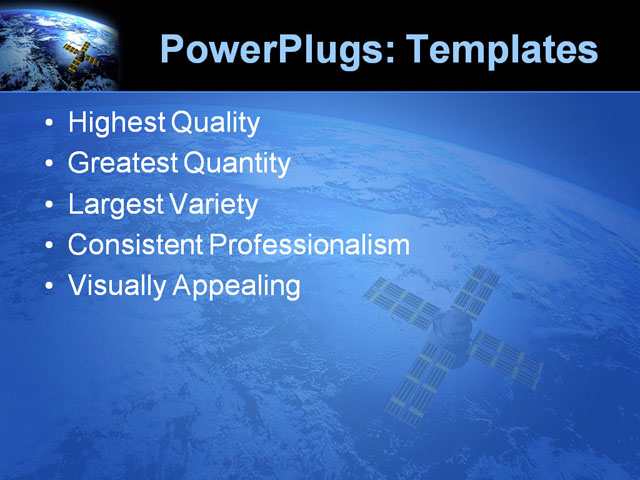 PPT Template - 3d, abstract, astronomy - Text Slide