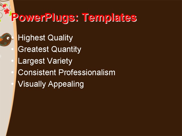 PPT Template - abstract, art, generic - Text Slide