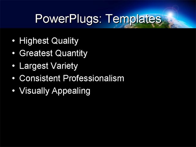 PPT Template - global, science, ecology - Text Slide