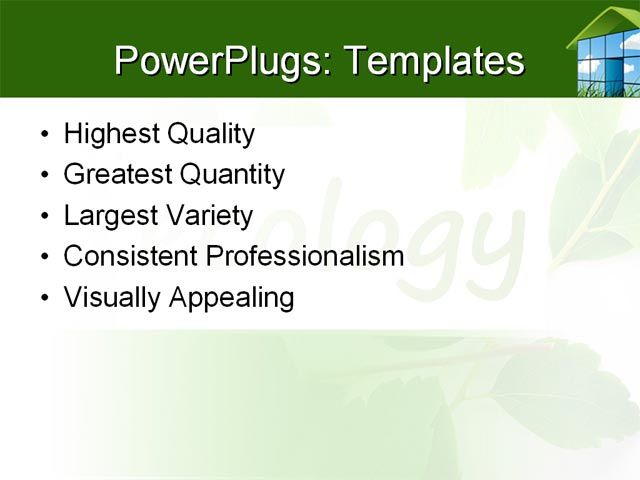 PPT Template - environment, agriculture, science - Text Slide