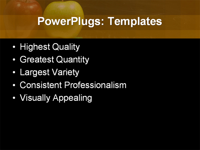 PPT Template - apple, chalk, chalkboard - Text Slide