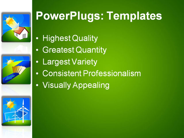 PPT Template - energy, alternate, background - Text Slide