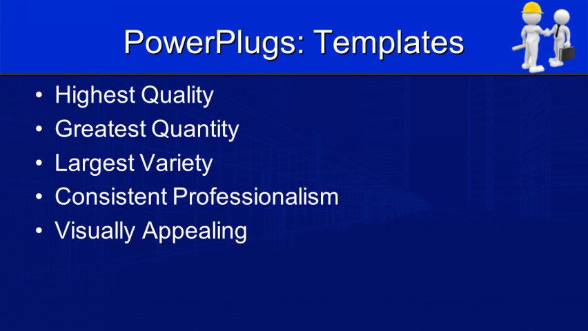 PPT Template - architecture, construction, business - Text Slide