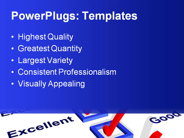 Powerpoint Template A Report Card With All The Excellent Boxes Being Checked 11344 Excellent Powerpoint Templates
