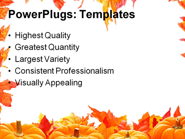 PPT Template - artificial, autumn, background - Text Slide